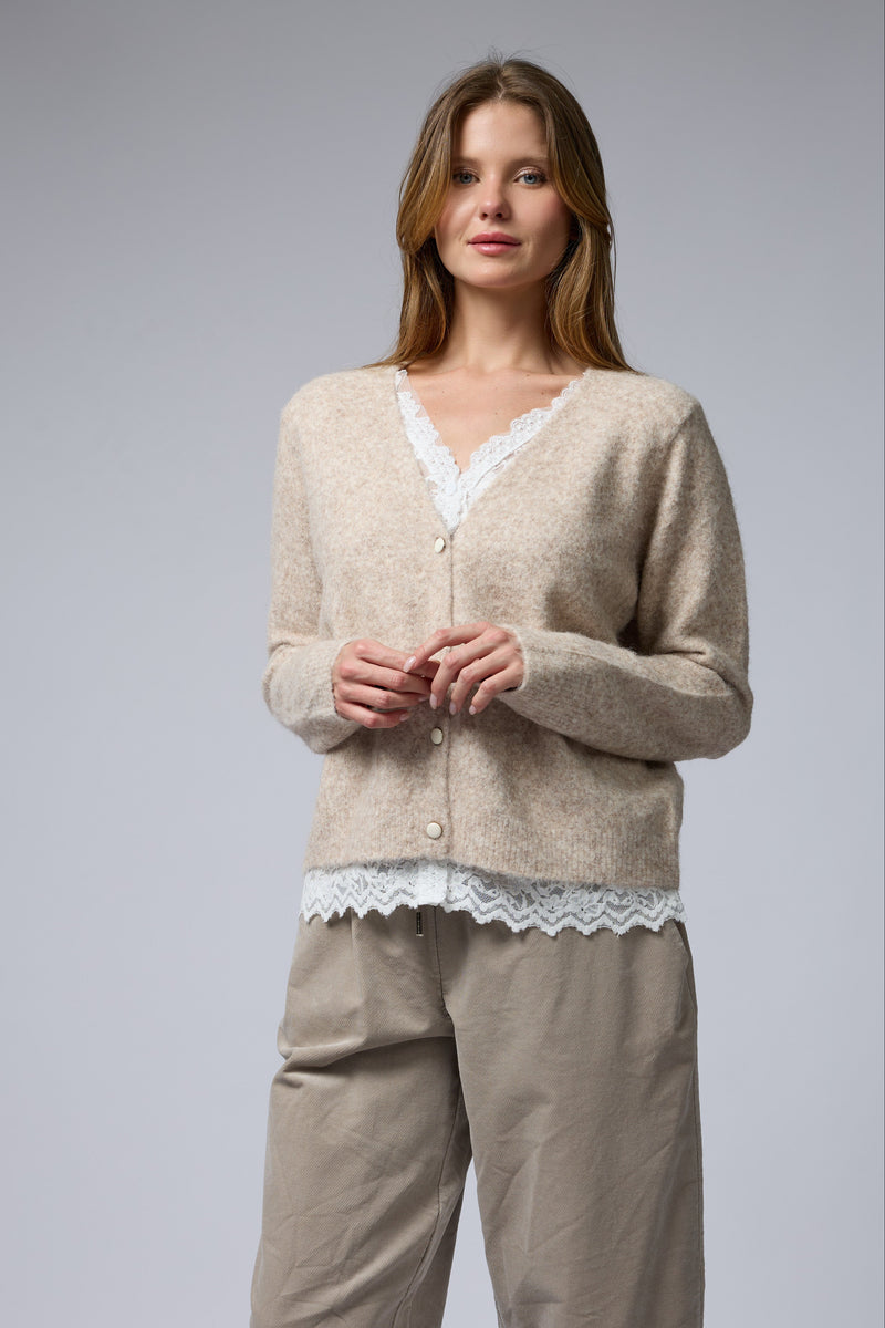 עליונית סריג שילוב תחרה