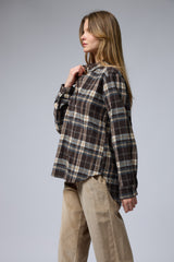 מכופתרת משובצת פלנל