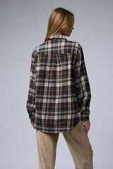 מכופתרת משובצת פלנל