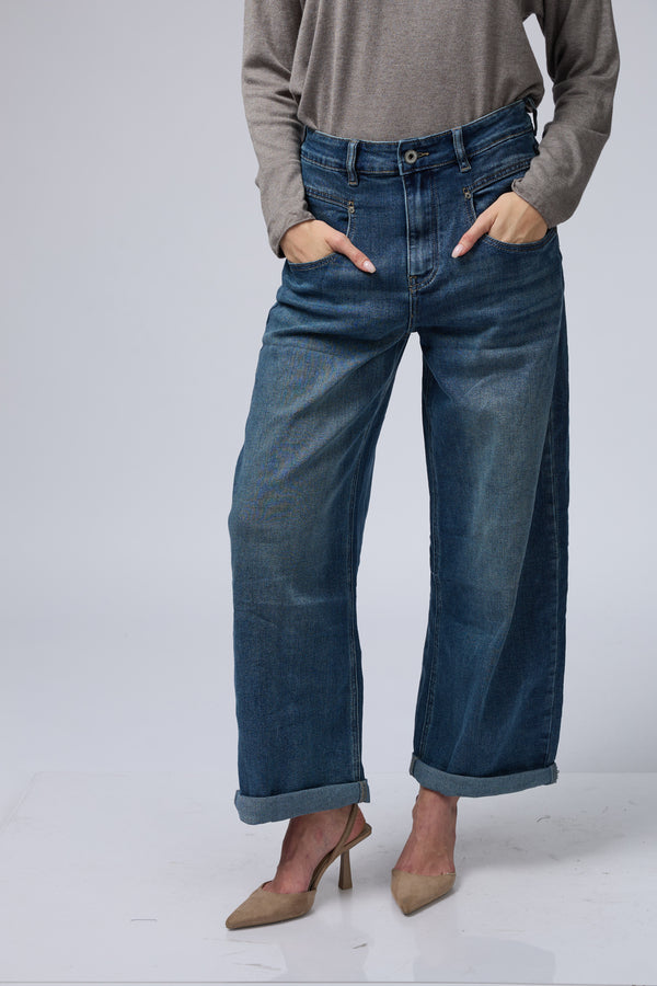 WEST ג'ינס רחב כיס