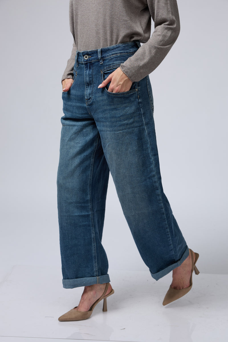 WEST ג'ינס רחב כיס