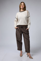 מכנס גומי קטיפה