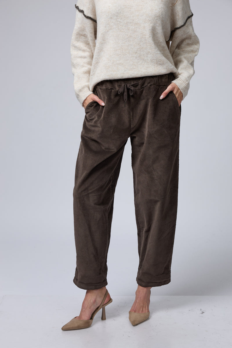 מכנס גומי קטיפה