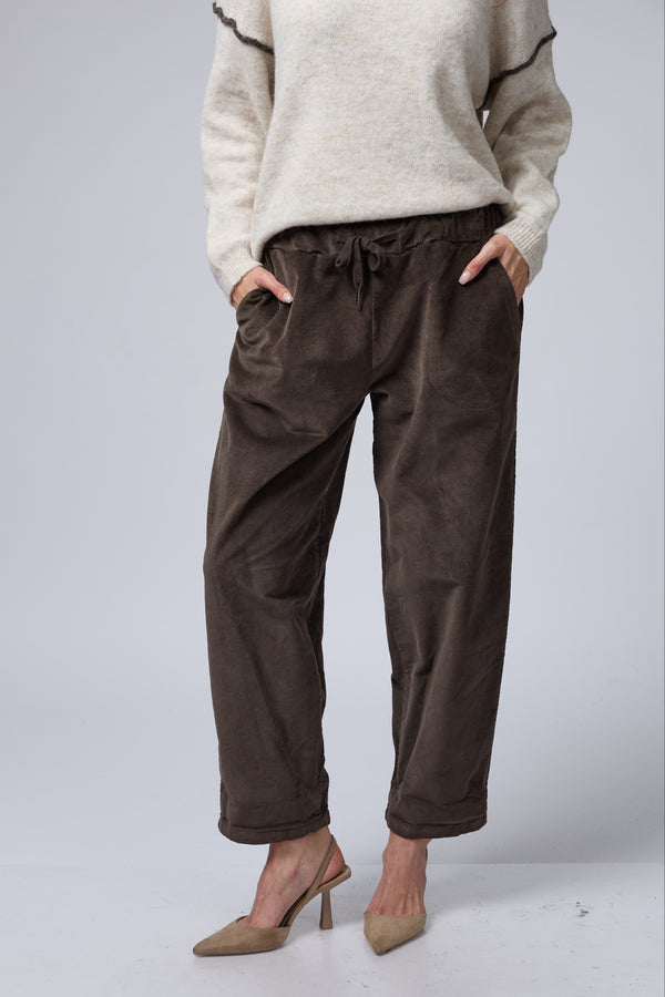 מכנס גומי קטיפה