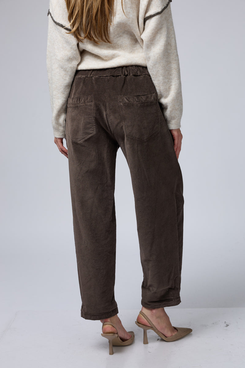 מכנס גומי קטיפה