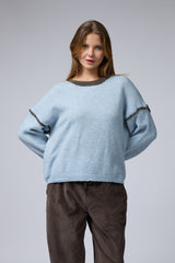 סריג ניקי פס בשרוול