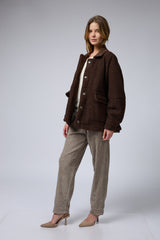 ג'קט בוקלה צווארון קורדרוי