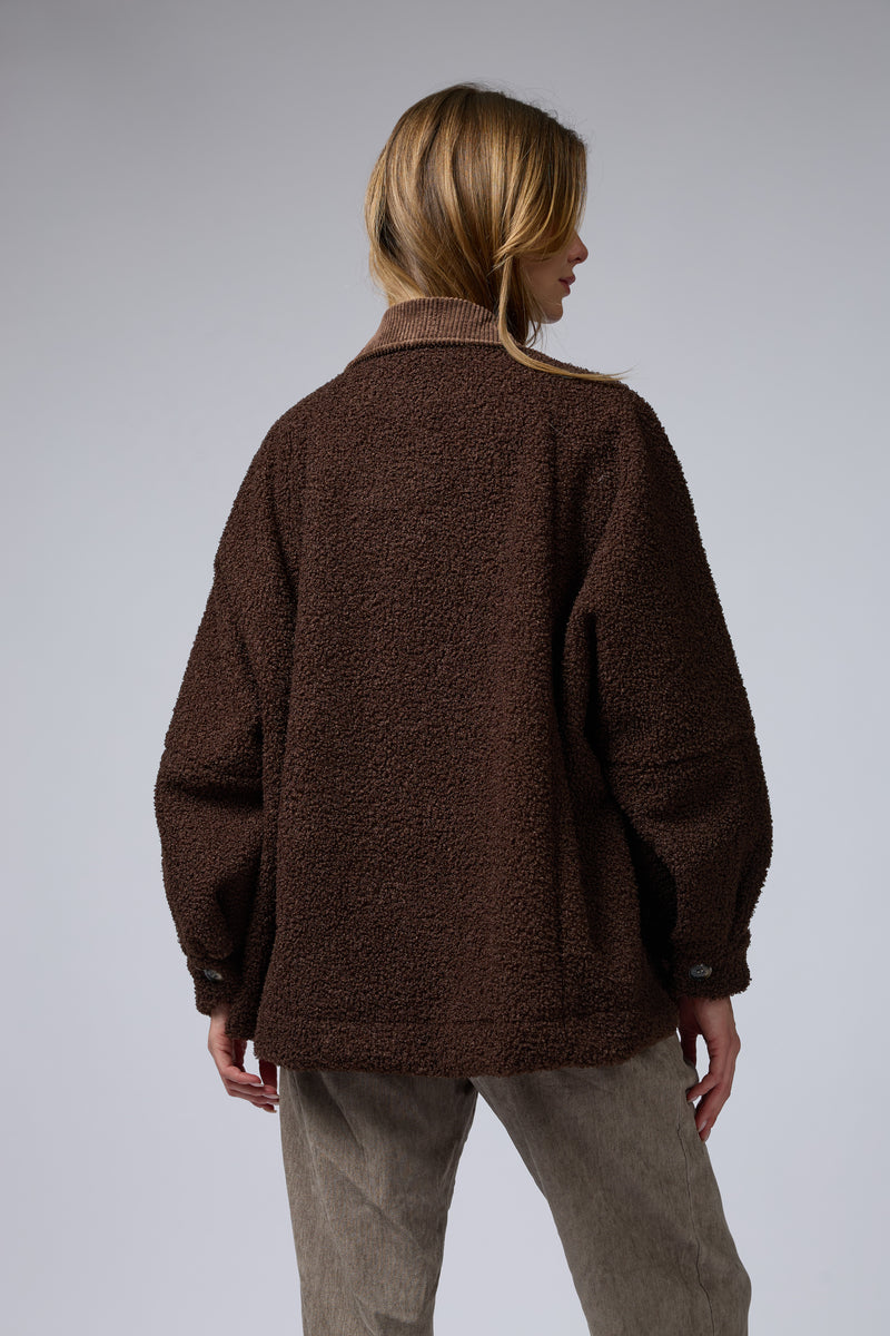 ג'קט בוקלה צווארון קורדרוי