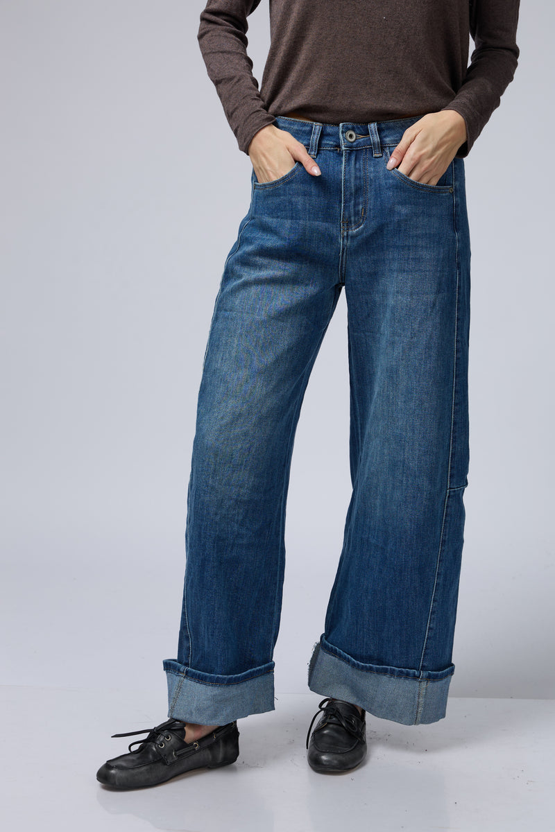 ג'ינס רכיבה קיפול