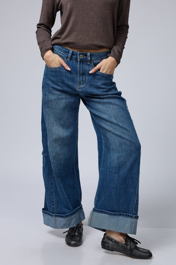 ג'ינס רכיבה קיפול