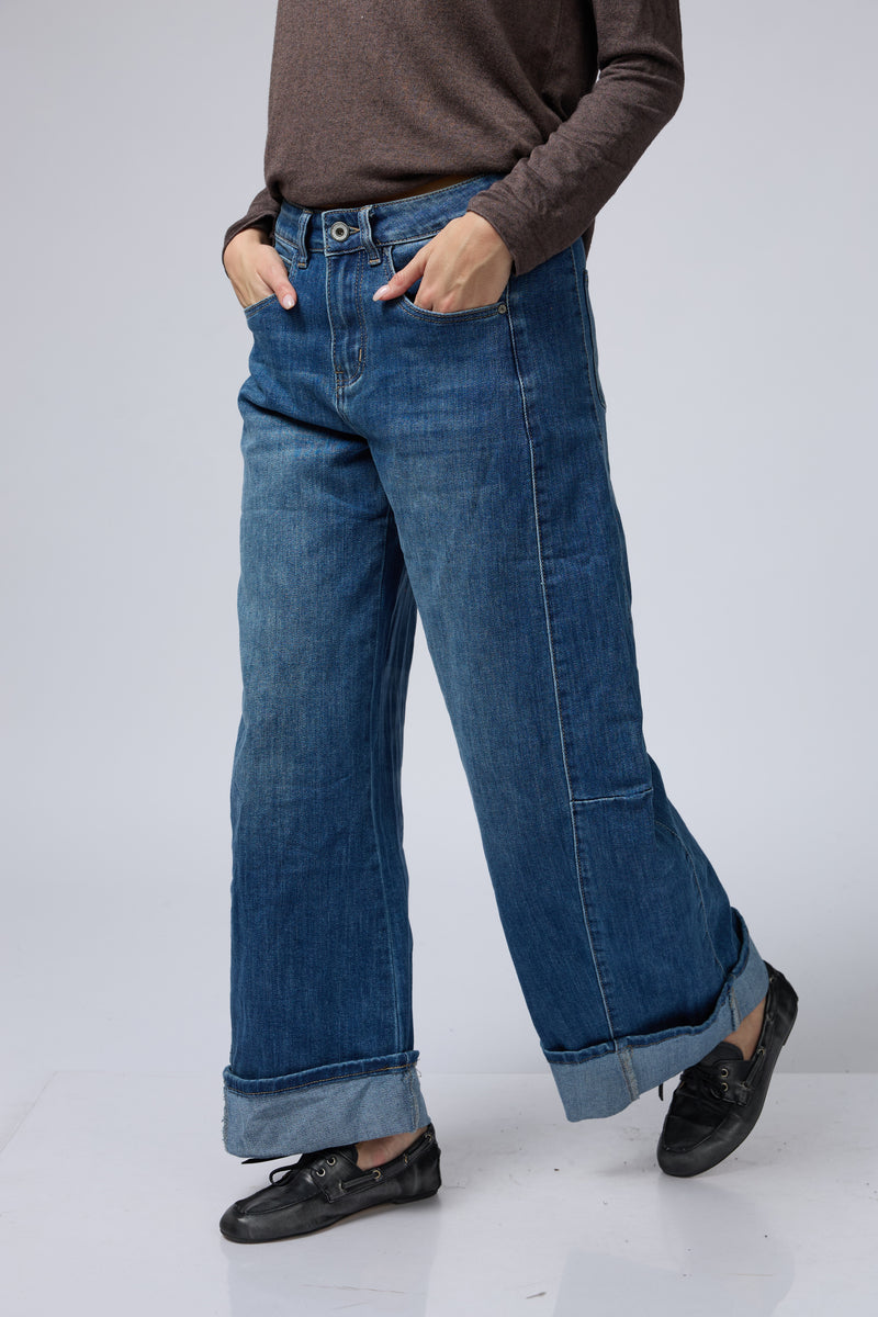 ג'ינס רכיבה קיפול