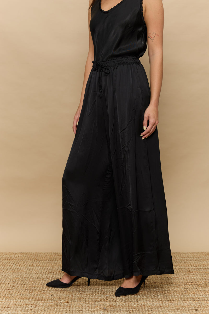 מכנס סאטן רחב