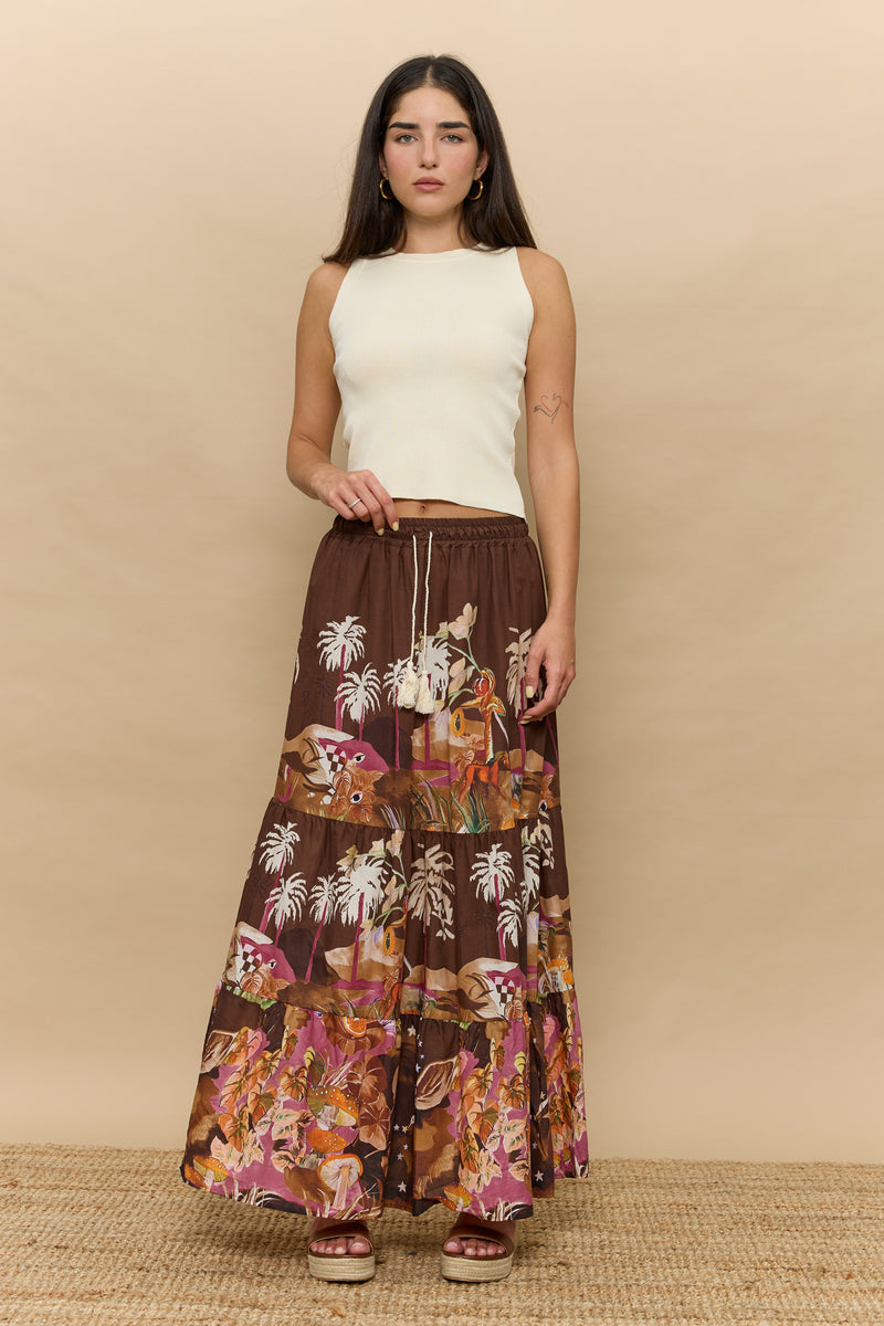 חצאית שרוך כותנה אפריקה