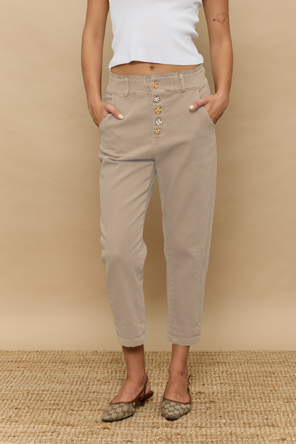 JIMMY מכנס  גומי כפתורים