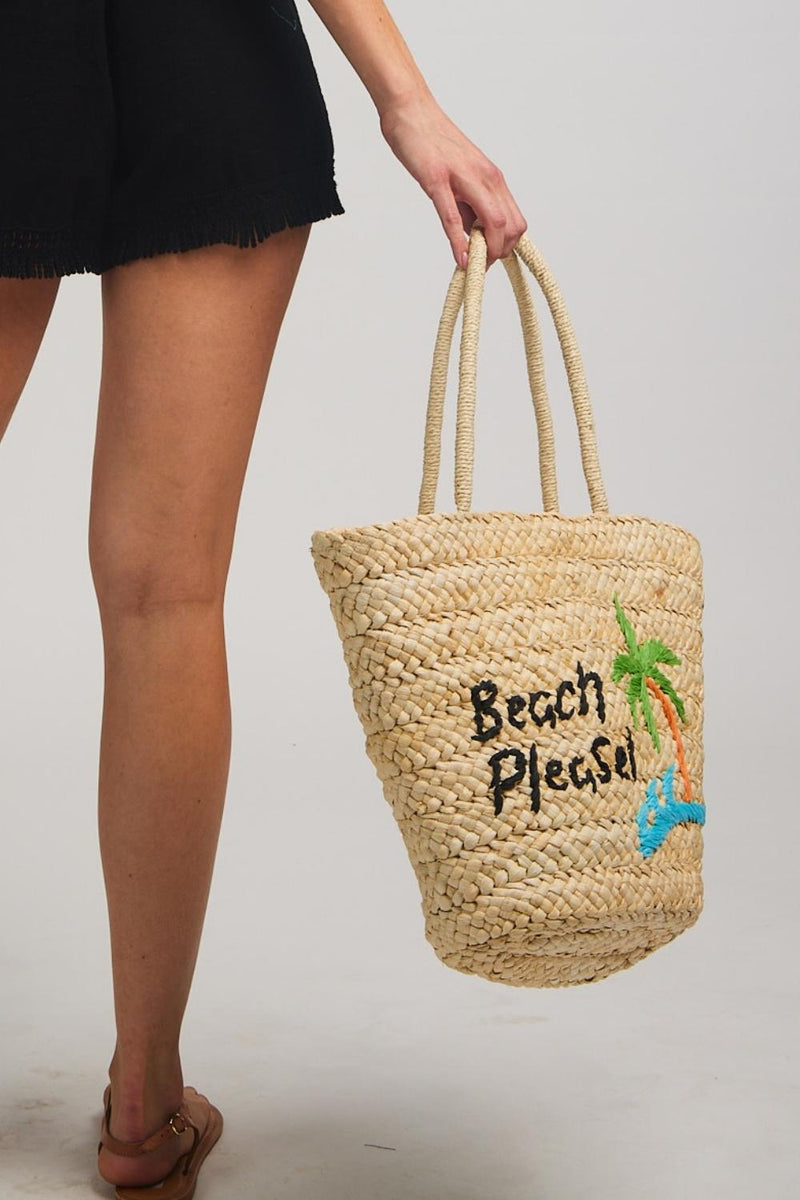 תיק קש Beach Please